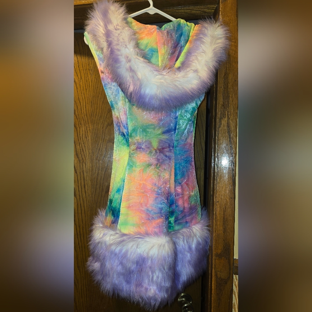 J.valentine Hooded Fur Trimmed Half Duster - Picture 4 of 6